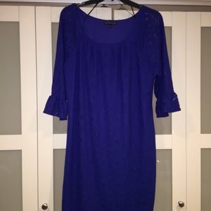 Plus Size Bell sleeve lace dress